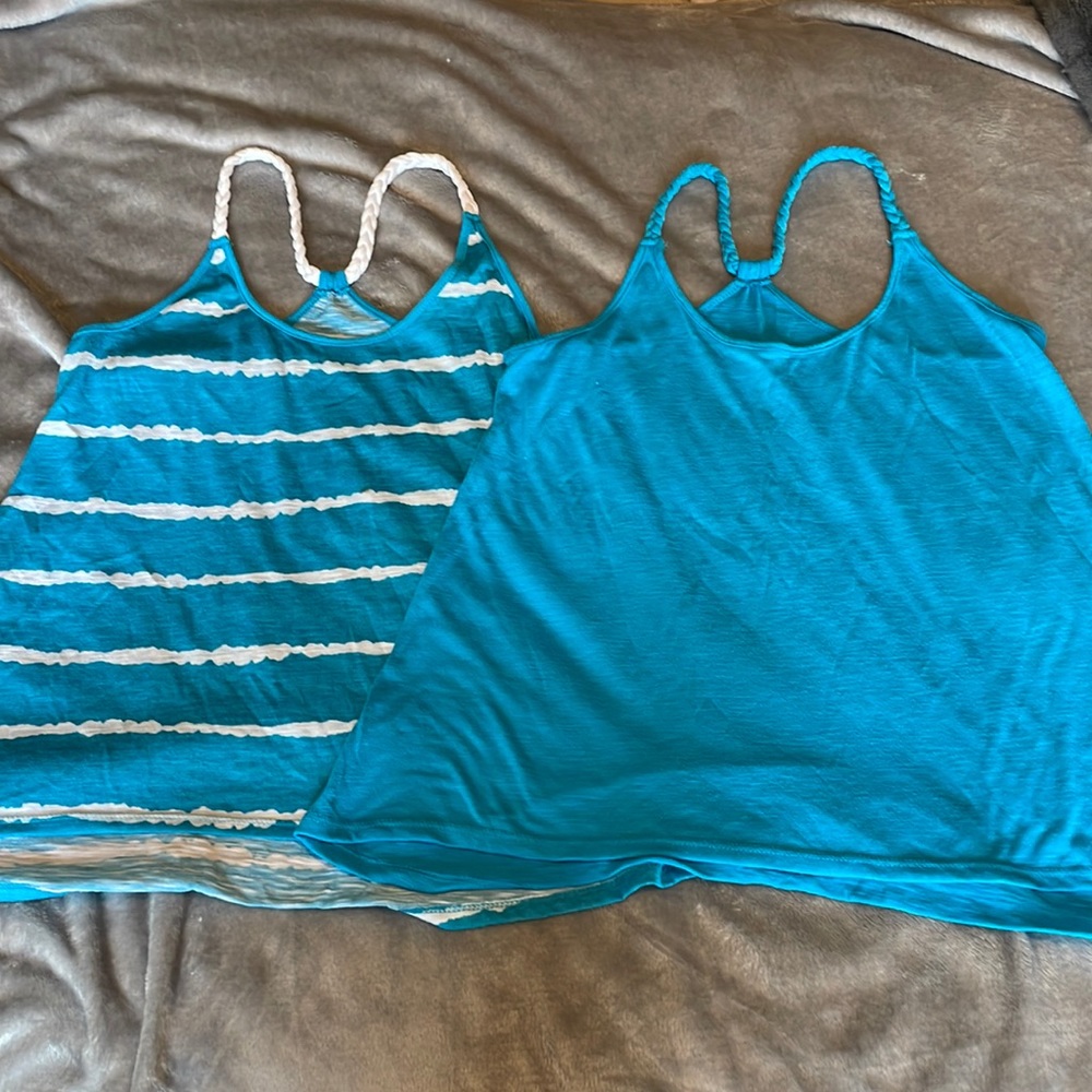 Pair of girls tank tops